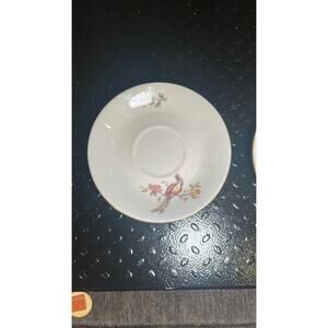 Peacock or Pheasant Saucer - set of 2